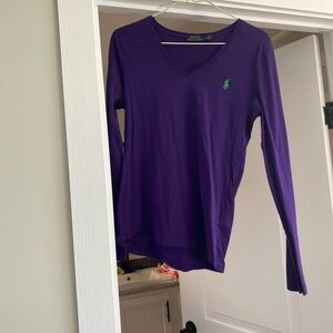 Polo by Ralph Lauren Deep Purple Long Sleeve Top